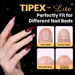 Beetles Tipex Lite apex tips provide a built-in apex for fast shaping