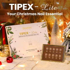 Beetles Tipex Lite Apex Nail Tips pre-etched closeup for easy, faster DIY nails