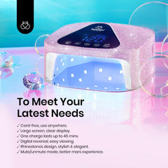 Beetles UV Nail Lamp low-heat mode reduces initial warmth during curing.
