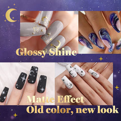 Beetles Winter Gel Nail Polish Set purple swatch for bold style and quick cure