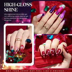 Beetles Winter Gel Polish Set bottle closeup highlights premium pigmentation and smooth application.