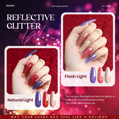 Beetles Winter Gel Polish Set ready for nail art ideas and at-home creativity.