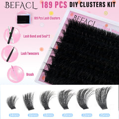 BEFACL Lash applicator brush facilitating even distribution and cleaner lash lines.