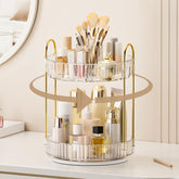 BEFSOP 360° rotating makeup organizer—angle view demonstrates easy access to cosmetics.