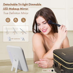 Behaesty PVC pocket layout highlights skincare and toiletries for quick access