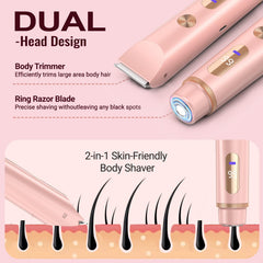 Beidouna USB-C fast-charge ensures quick top-ups for on-the-go grooming sessions.