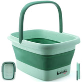 Beinilai collapsible foot bath folded for compact storage and travel convenience