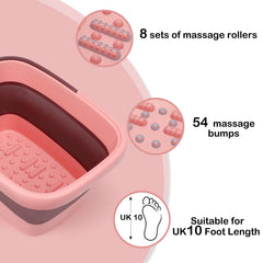 Beinilai foot bath features easy-carry handles for quick movement.