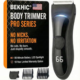 Bekhic groin trimmer with LED light for precise grooming in dim lighting.