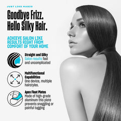 Bekind Apex floating plates close-up minimize tugging for gentle detangling.