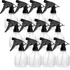 Bekith 12-pack 8oz spray bottles with clear design for easy labeling