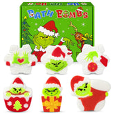 Bekrgwiy Christmas bath bombs in snowflake shape deliver festive color and relaxing soak.