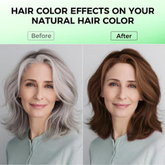 BELEZALIB applying hair dye shampoo with gloves shows simple 15-20 minute process