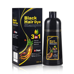 BELEZALIB instant black hair dye shampoo bottle with quick gray coverage