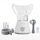 Bella Ciao 11-piece facial steamer set main view showing compact home spa setup for skincare and relaxation.