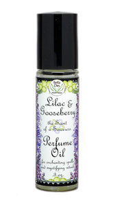 BELLA DES NATURAL BEAUTY lilac-gooseberry perfume oil bottle with roll-on for easy application