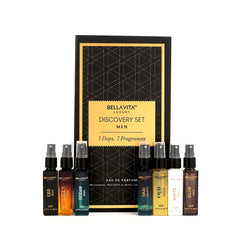 BellaVita Luxury Discovery Set box front for travel and gifting