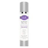 Belli belly stretch mark oil bottle close-up, maternity skincare for stretch marks.