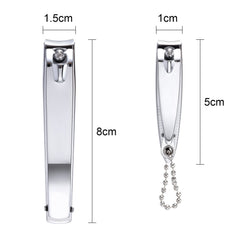 Bememo nail-clippers-fingernail-closeup highlights durable stainless steel for smooth shaping.