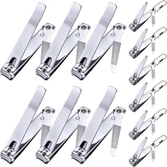 Bememo nail-clippers-set-packaging shows a 12-piece kit for home or travel grooming.