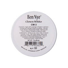 Ben Nye Clown White Makeup 3 oz for stage and costume designs with smooth, even coverage.