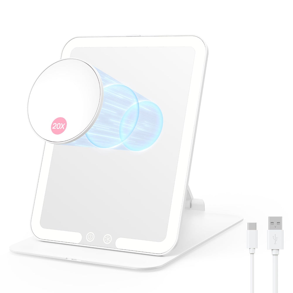 Benbilry Foldable Travel Mirror closed for easy packing and travel touch-ups