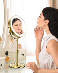 Benbilry lighted makeup mirror 10x magnification for precise detailing