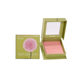 Benefit Dandelion blush compact swatch shows subtle brightening on skin.