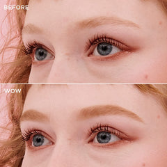 Benefit Gimme Brow applied on brows demonstrating natural fuller appearance