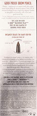 Benefit Goof Proof Brow Pencil arch shape demo shows natural arch definition.