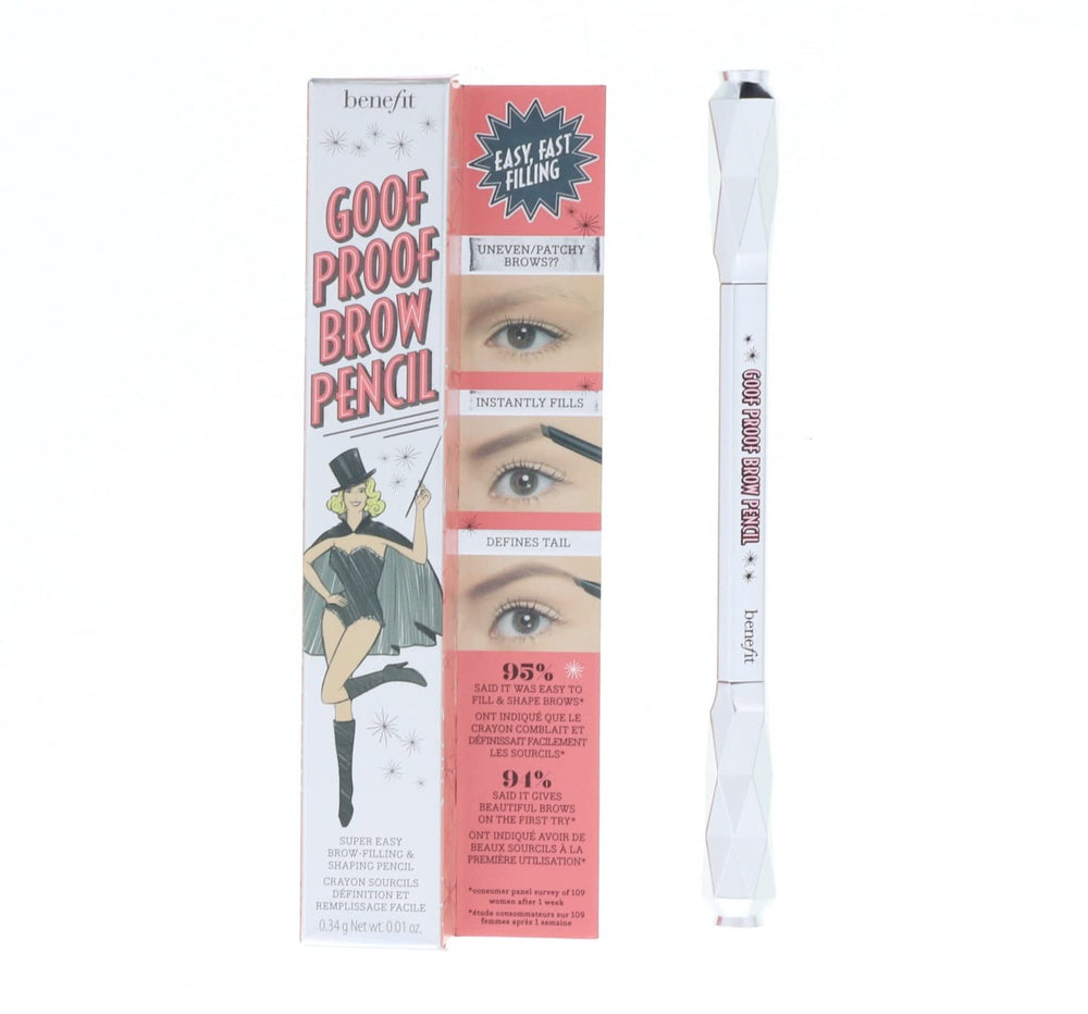 Benefit Goof Proof Brow Pencil packaging and compact DLX design for easy portability
