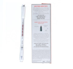 Benefit Goof Proof Brow Pencil dual-ended design with built-in spoolie for blending