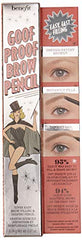 Benefit Goof Proof Brow Pencil teardrop-tip closeup demonstrates easy brow outlining and definition.