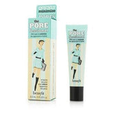 Benefit POREfessional Pro Balm bottle close-up showing pore-minimizing, translucent formula.
