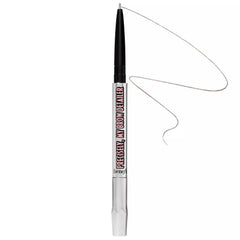 Benefit Precisely My Brow Detailer tip closeup shows ultra-fine 0.8 mm tip for precise, natural brows.