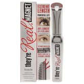 Benefit They're Real Magnet Extreme Lengthening Mascara bottle closeup highlights longer lashes via magnet formula