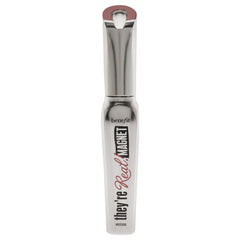 Benefit They're Real Magnet Extreme Lengthening Mascara wand demonstrates precise application for fuller lashes