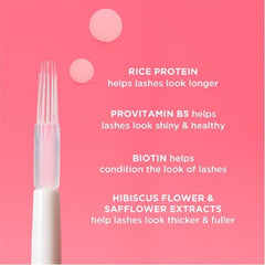 Benefit Whoop Lash applicator detail showing fine brush for precise nighttime application