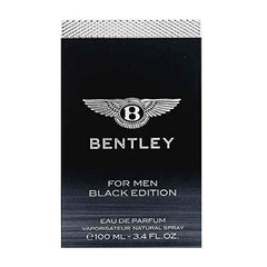 Bentley Black Edition EDP box packaging on display, great for gifting or retail.