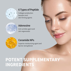 Skin texture close-up showing micro‑collagen benefits and elasticity support