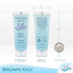 BERGMAN KELLY foil-sealed tubes prevent leaks and preserve freshness between stays.