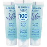 BERGMAN KELLY travel size body wash tropical waterfall bottle for on the go hotel stays