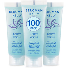 BERGMAN KELLY travel size body wash tropical waterfall bottle for on the go hotel stays