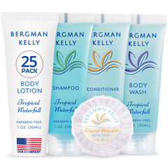 BERGMAN KELLY tropical waterfall soap 1oz bar for hotel stays with refreshing scent