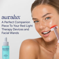 Berkland activation serum application close-up showing smooth glide for easy spread.