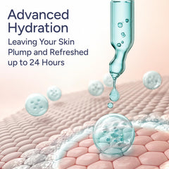 Berkland serum dispense pump close-up highlighting precise, non-greasy application.