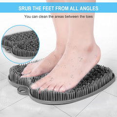 BESKAR XL Foot Scrubber Mat bristles close-up demonstrates hundreds of massaging fibers.