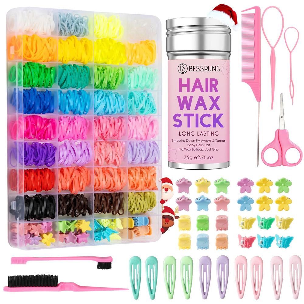 Bessrung 1704-pcs hair accessories box open for organized on-the-go styling.