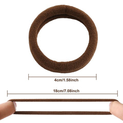 Bessrung seamless ponytail-holder closeup demonstrates no-damage design that prevents snagging during removal.