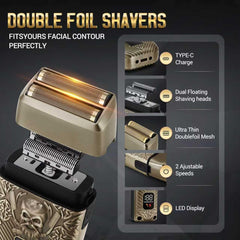 BESTBOMG BS-807E cordless shaver for quick neck and edge tidy-ups
